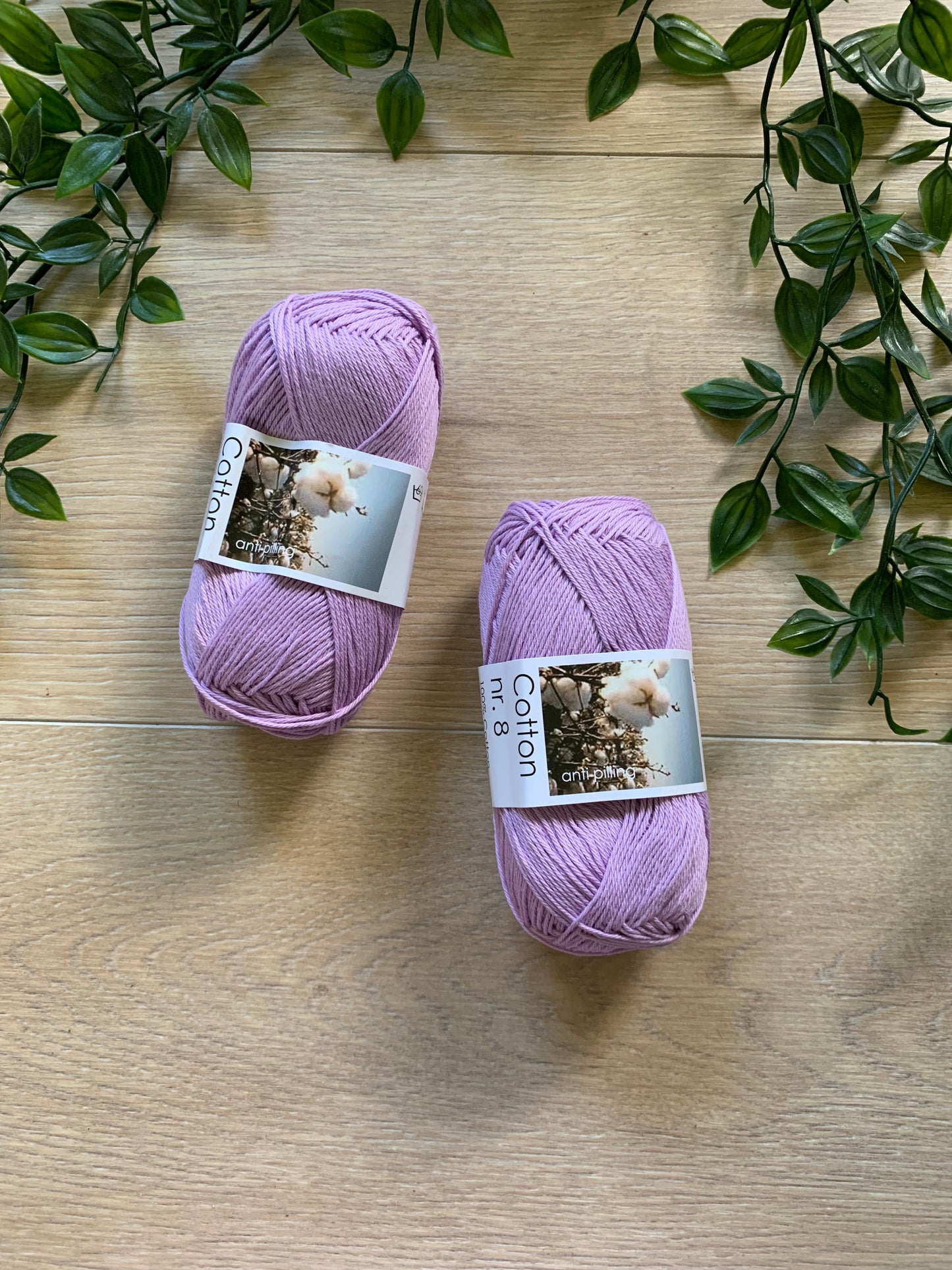 Bomuld 8/4 baby lilla 💜