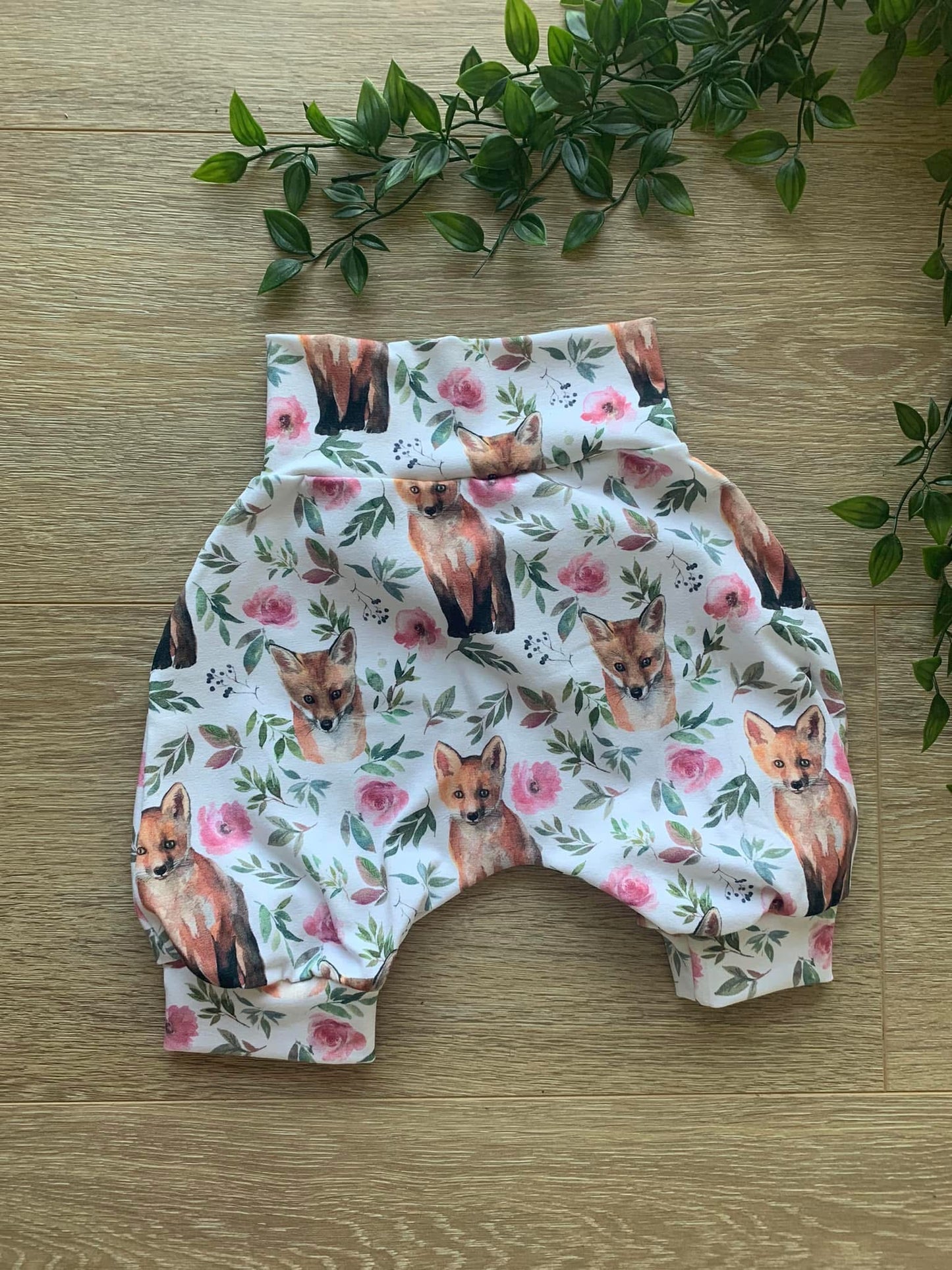 Shorts m/ ræve, str 86/92 🌸