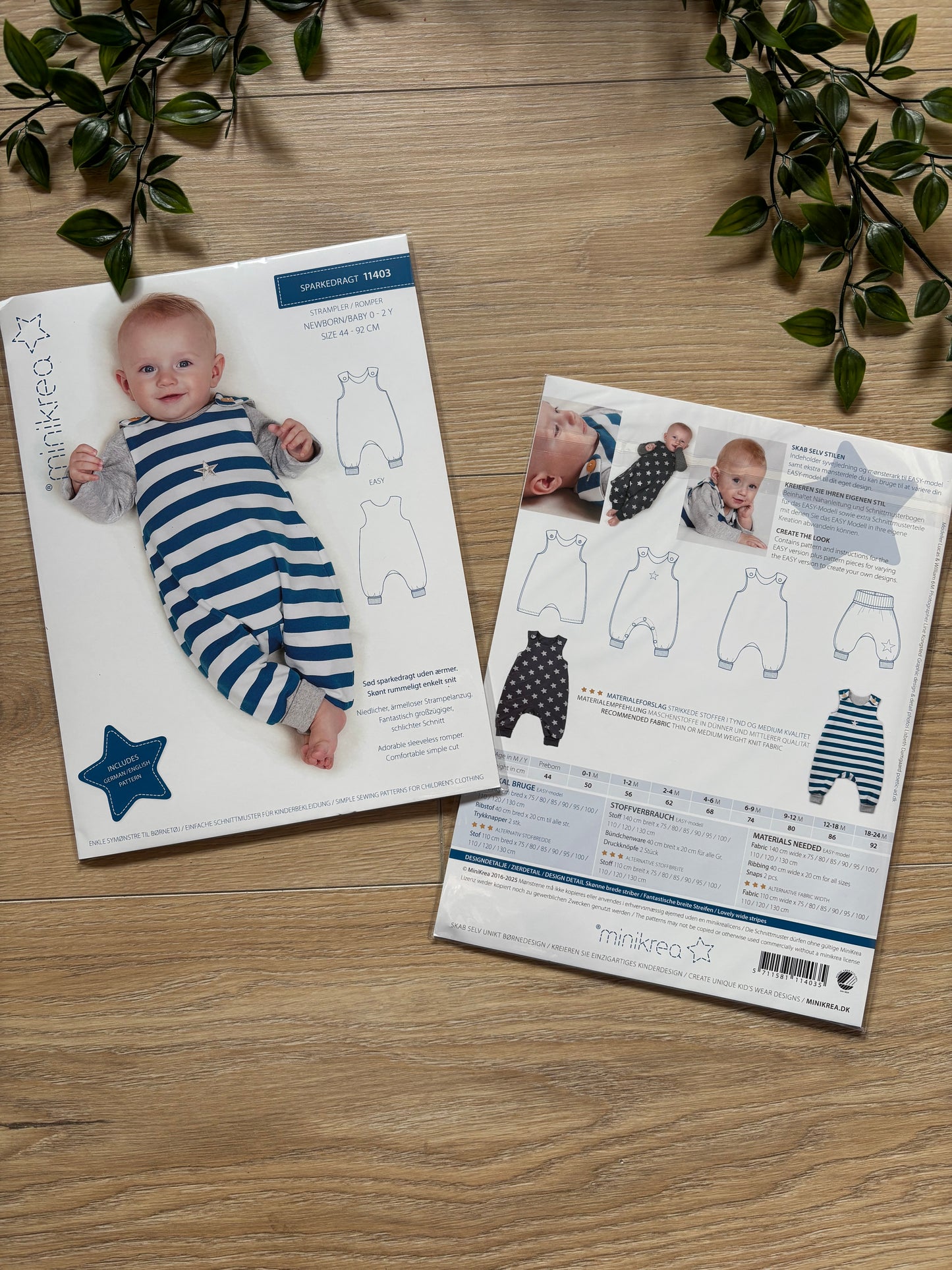 Minikrea sparkedragt 0-2 år 👶🏼