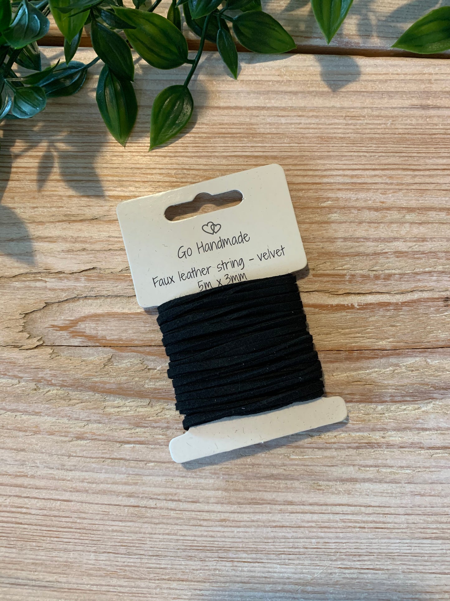 Læder snor sort 🖤