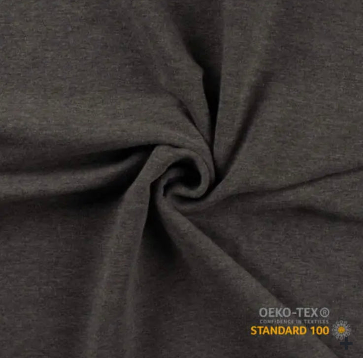 Meleret mørke grå rib ✂️