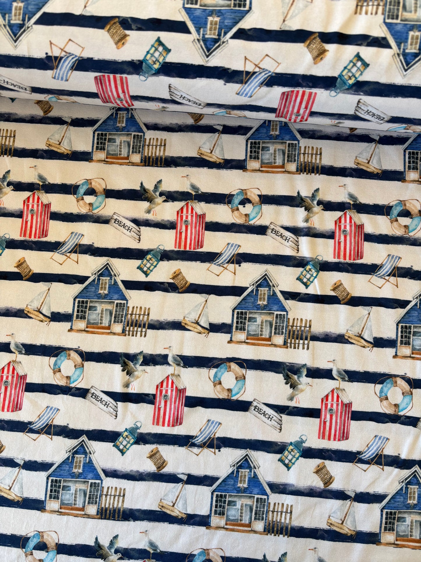 Bomulds Jersey m/ sejl tema ⚓️