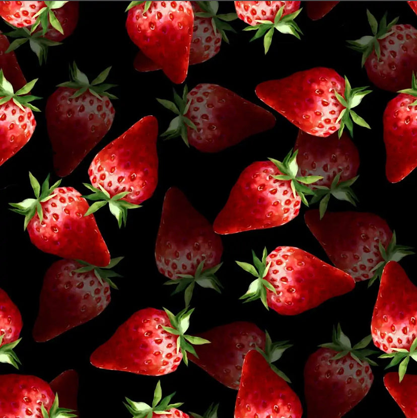 Jordbær m/ sort bagg. 🍓