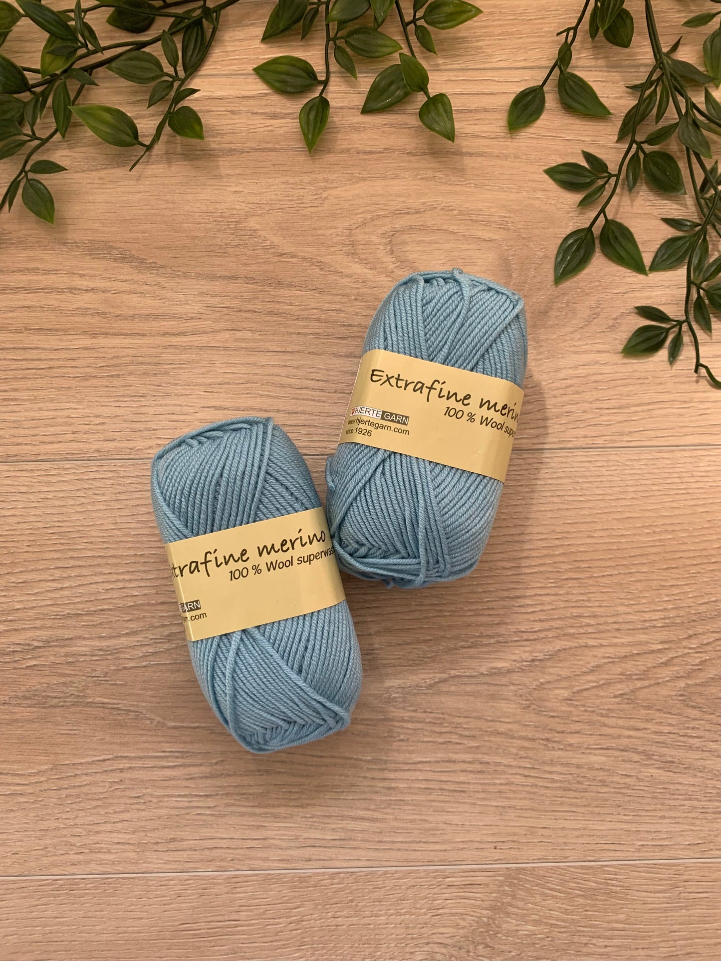 Extrafine merino uld 120 lyseblå 💙