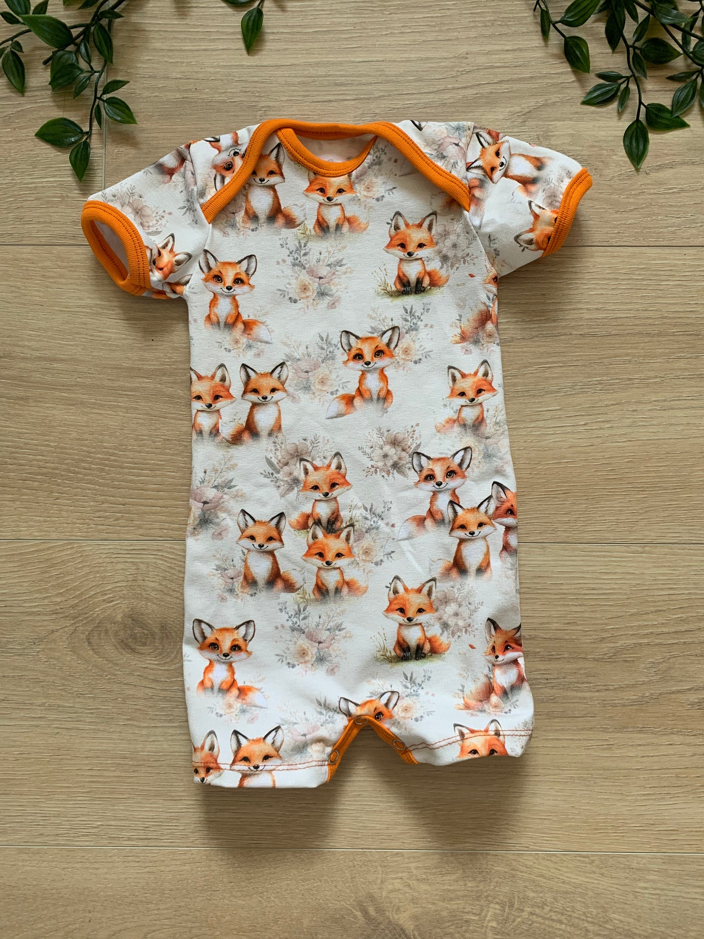 Sommer heldragt m/ ræve, str 50 🦊