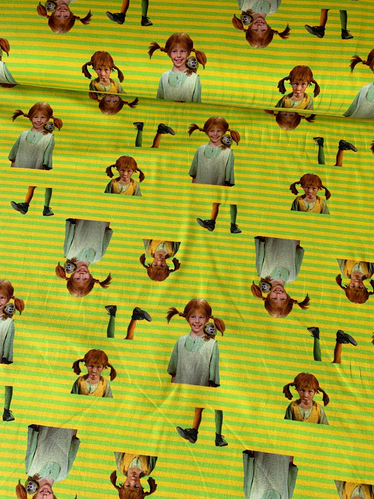 Bomulds Jersey m/ Pippi Langstrømpe 🐒