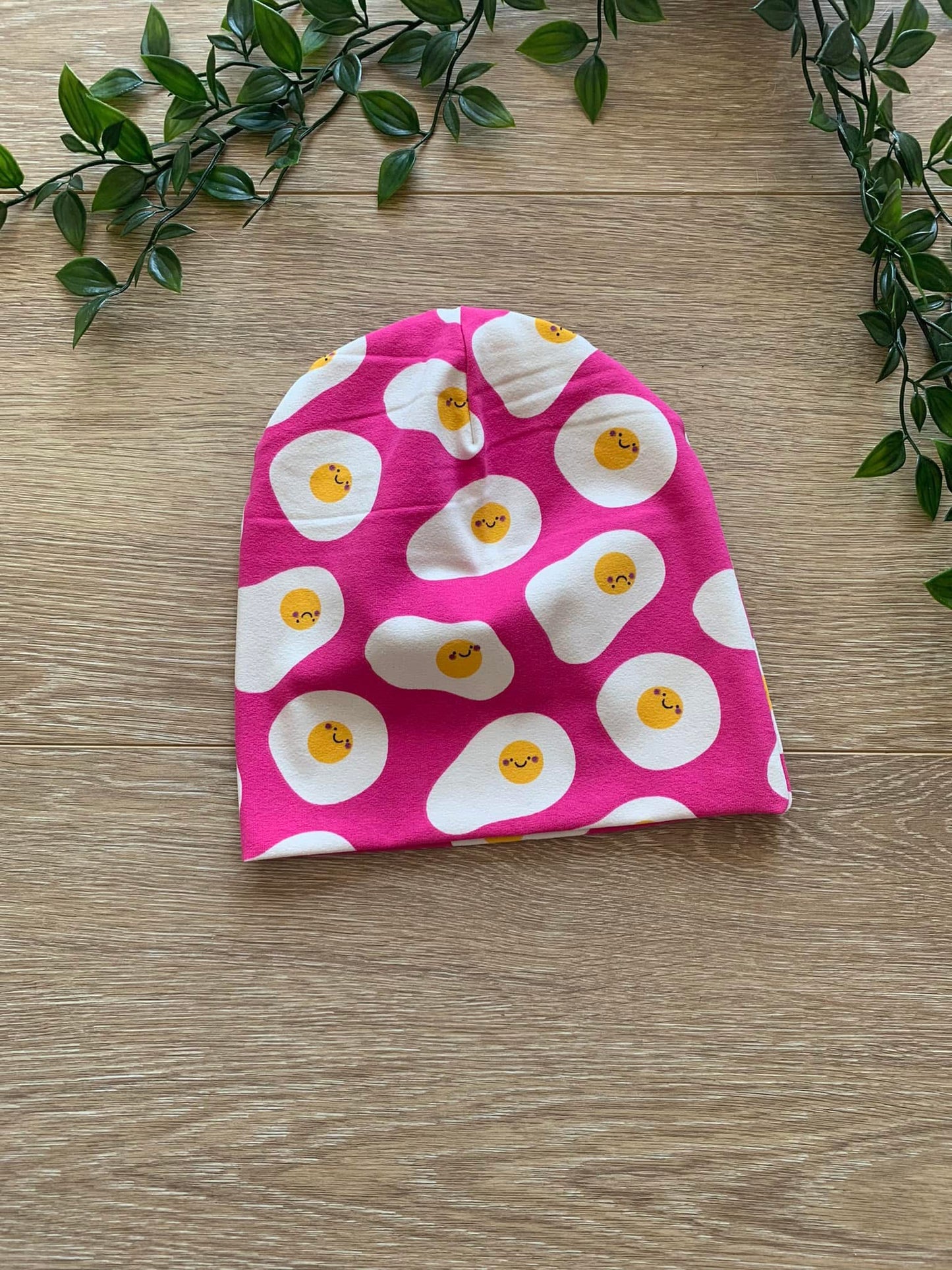 Top hue m/ spejlæg, str 80/86 🥚