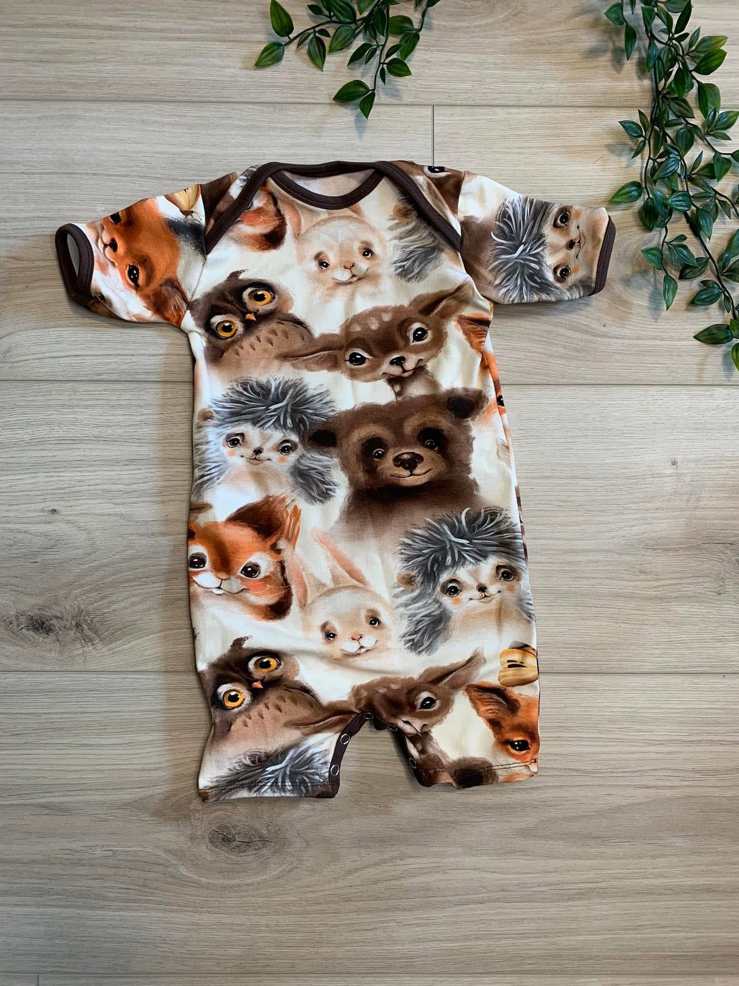 Sommerdragt m/ skovdyr, str 80 🦊