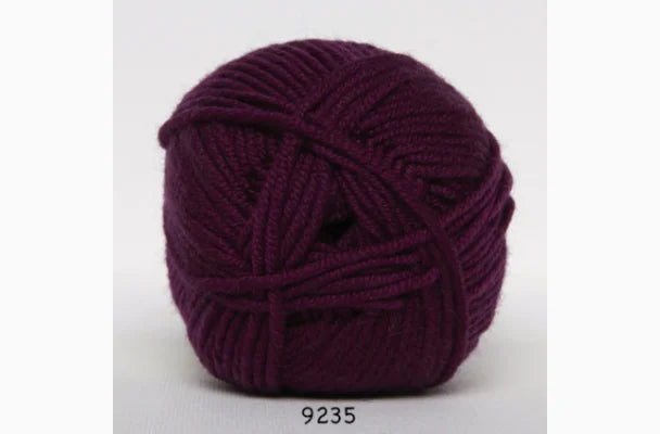 Extrafine merino uld 120 Mørk lilla 💜