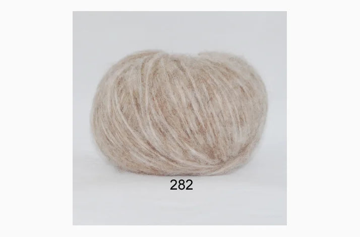 Børstet uld beige 🤎