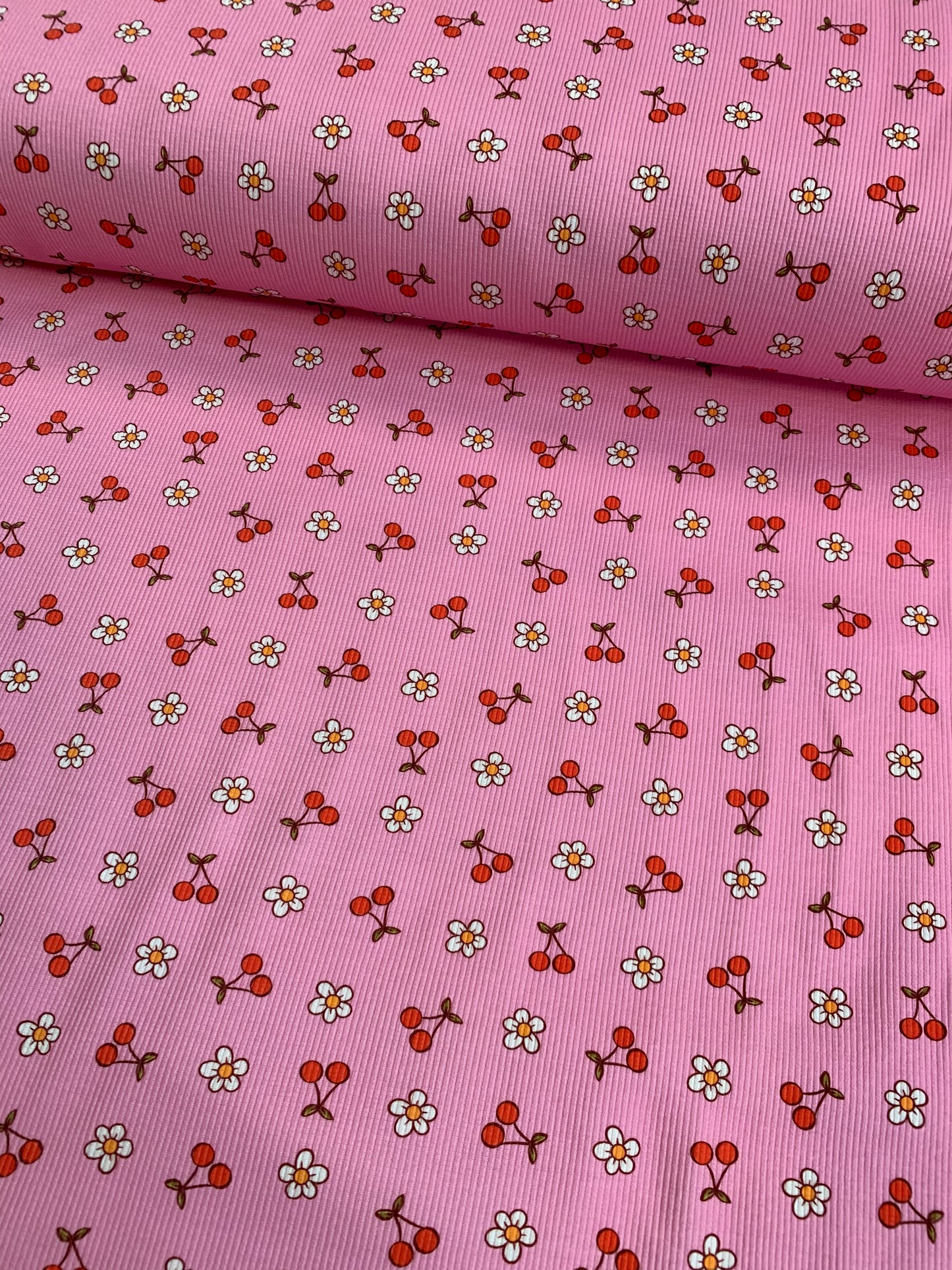 Lyserød kirsebær rib 🍒