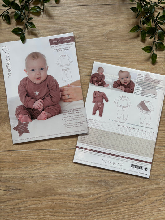 Minikrea sweat sæt 0-4 år 👶🏼