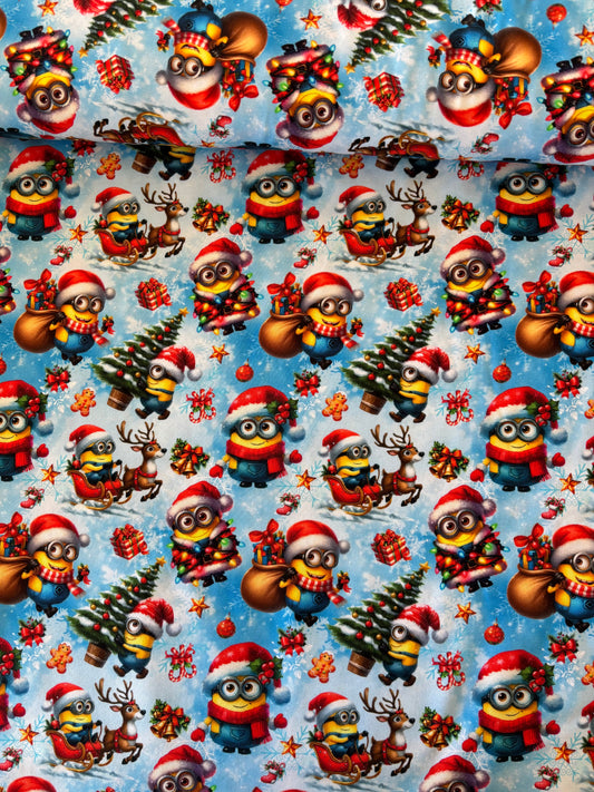 Bomulds Jersey m/ jule minions 🎄