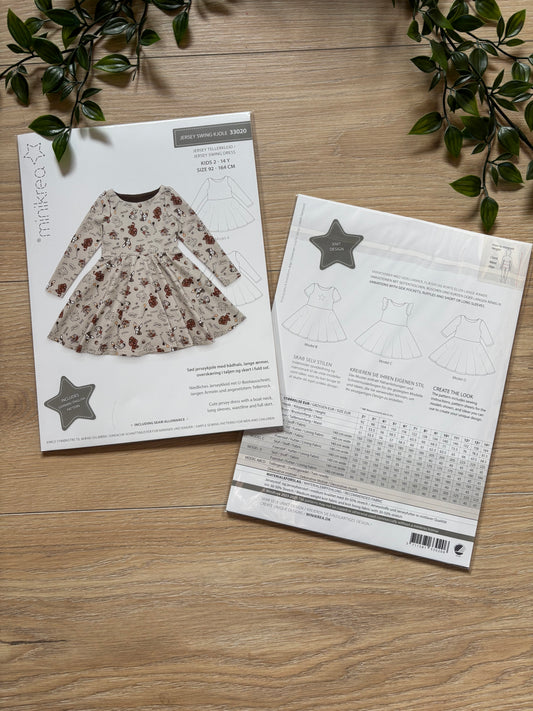 Minikrea sving kjole 2-14 år 👧🏼