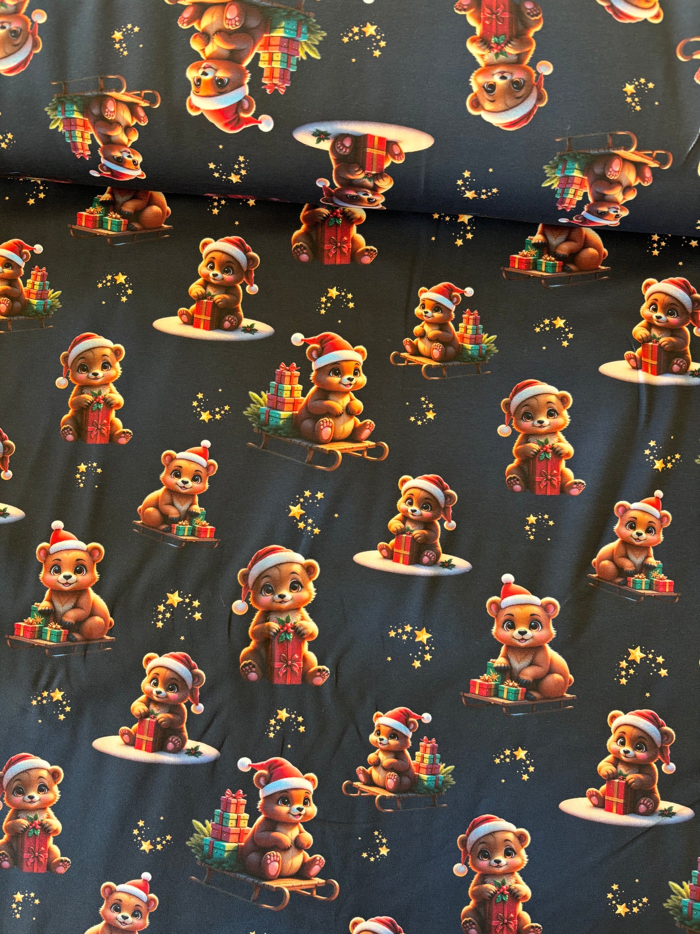 Bomulds Jersey m/ jule bamse 🧸