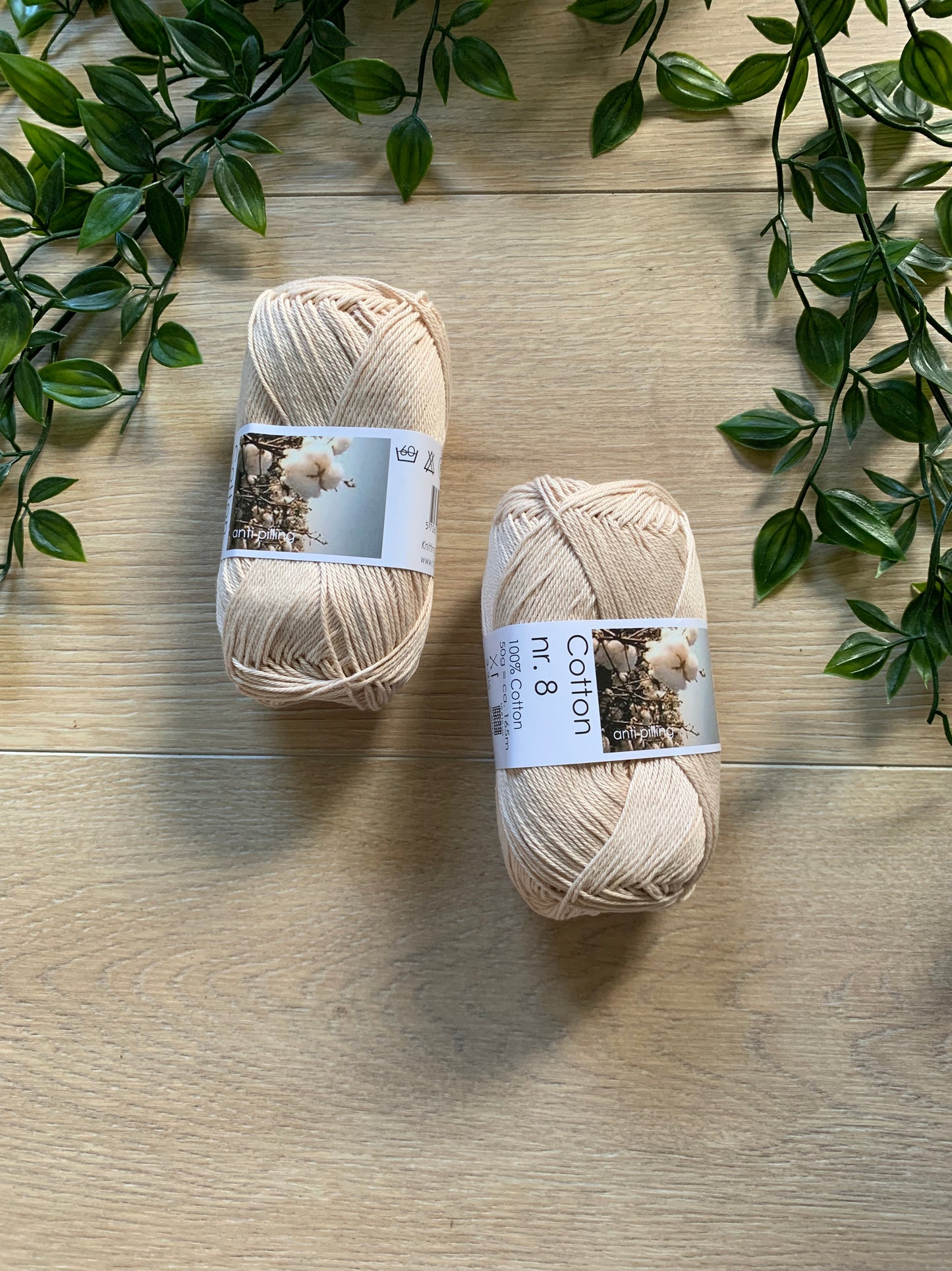 Bomuld 8/4 beige 🤎