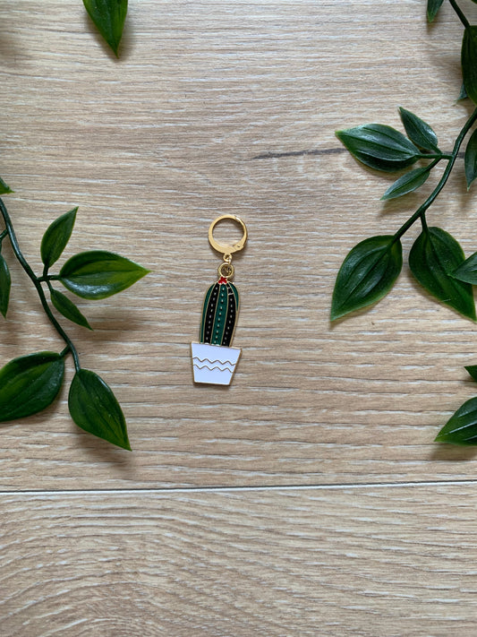 Maskemarkør, kaktus i hvid potte 🌵