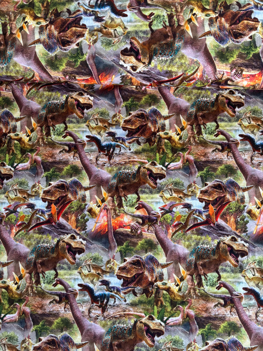 Bomulds Jersey m/ dinosaur 🦕