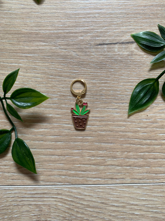 Maskemarkør, kaktus i brun potte 🌵