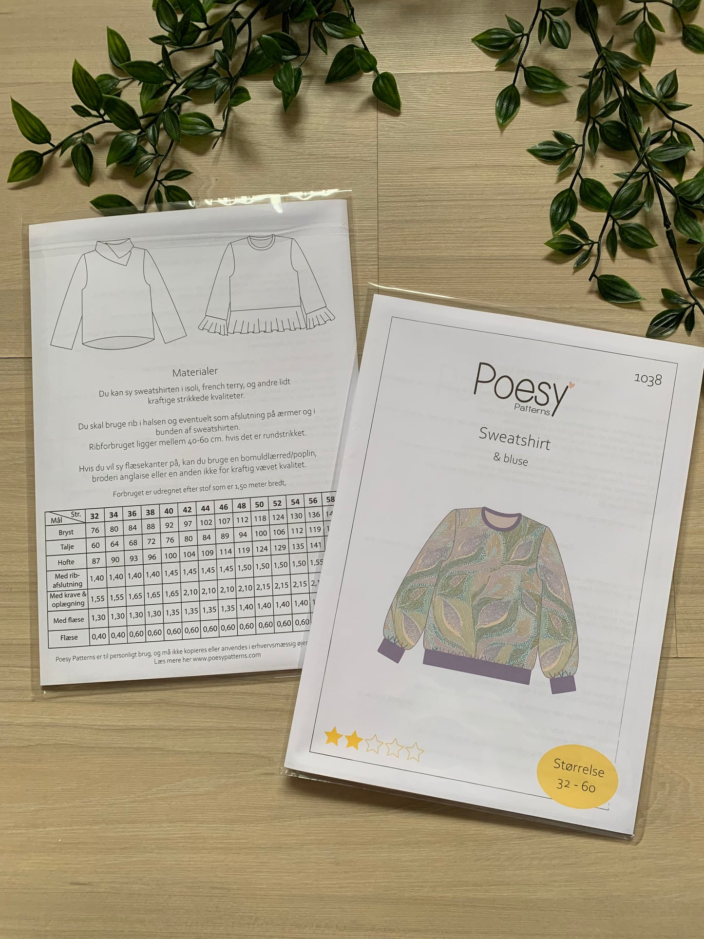 Sweatshirt, str 32-60 ❤️