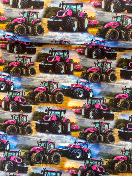 Pink traktor