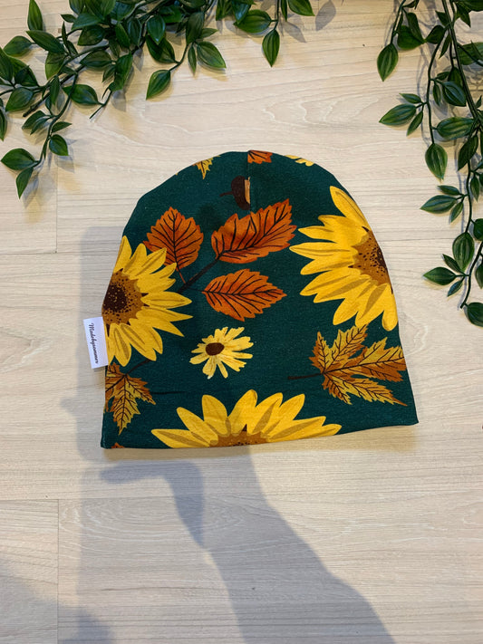 Top hue m/ efterårs blade, str 92/98/104 🍂