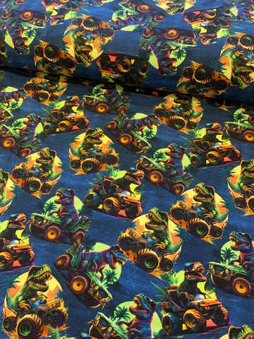 Dinosaur på monstertruck jersey