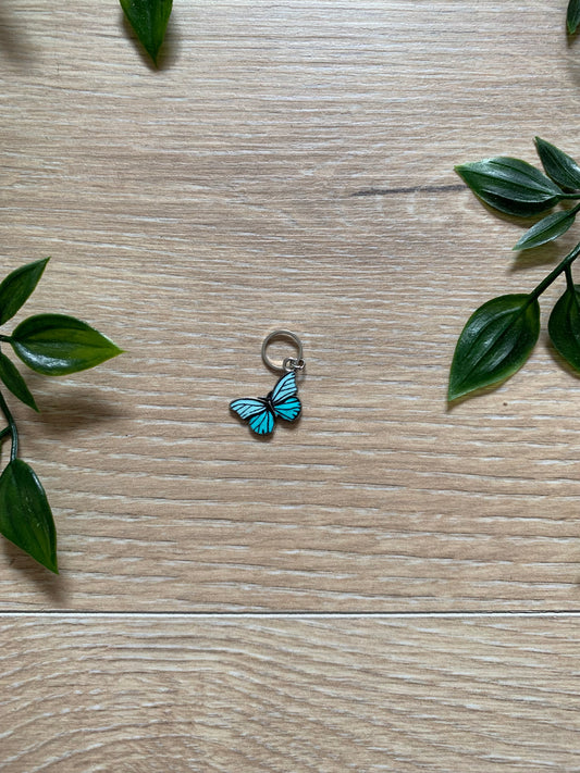 Maskemarkør, sommerfugl i turkis 🦋