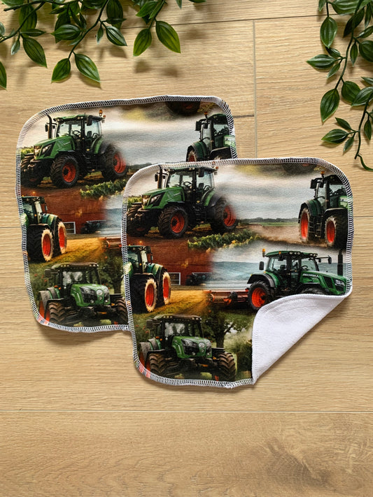Vaskeklude m/ grøn digital traktor 🚜