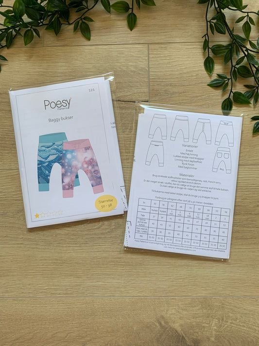 Poesy mønster, bukse mønster 👖