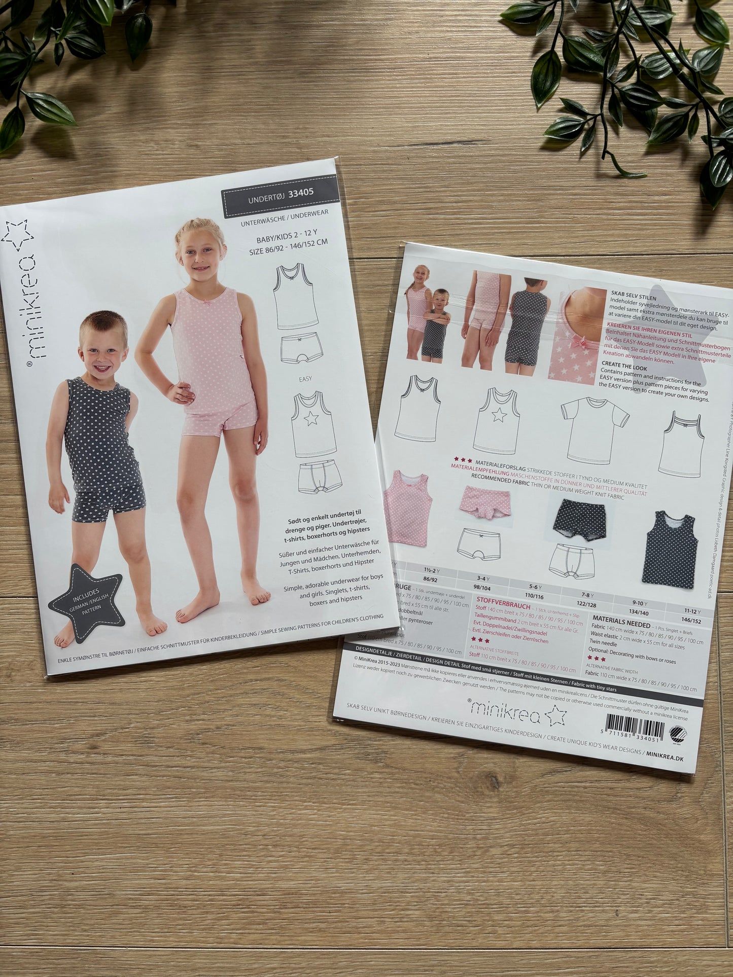 Minikrea undertøj børn 👧🏼👦🏼
