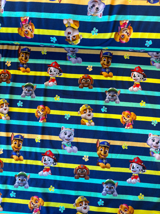 Bomulds Jersey m/ stribede Paw patrol 🐶
