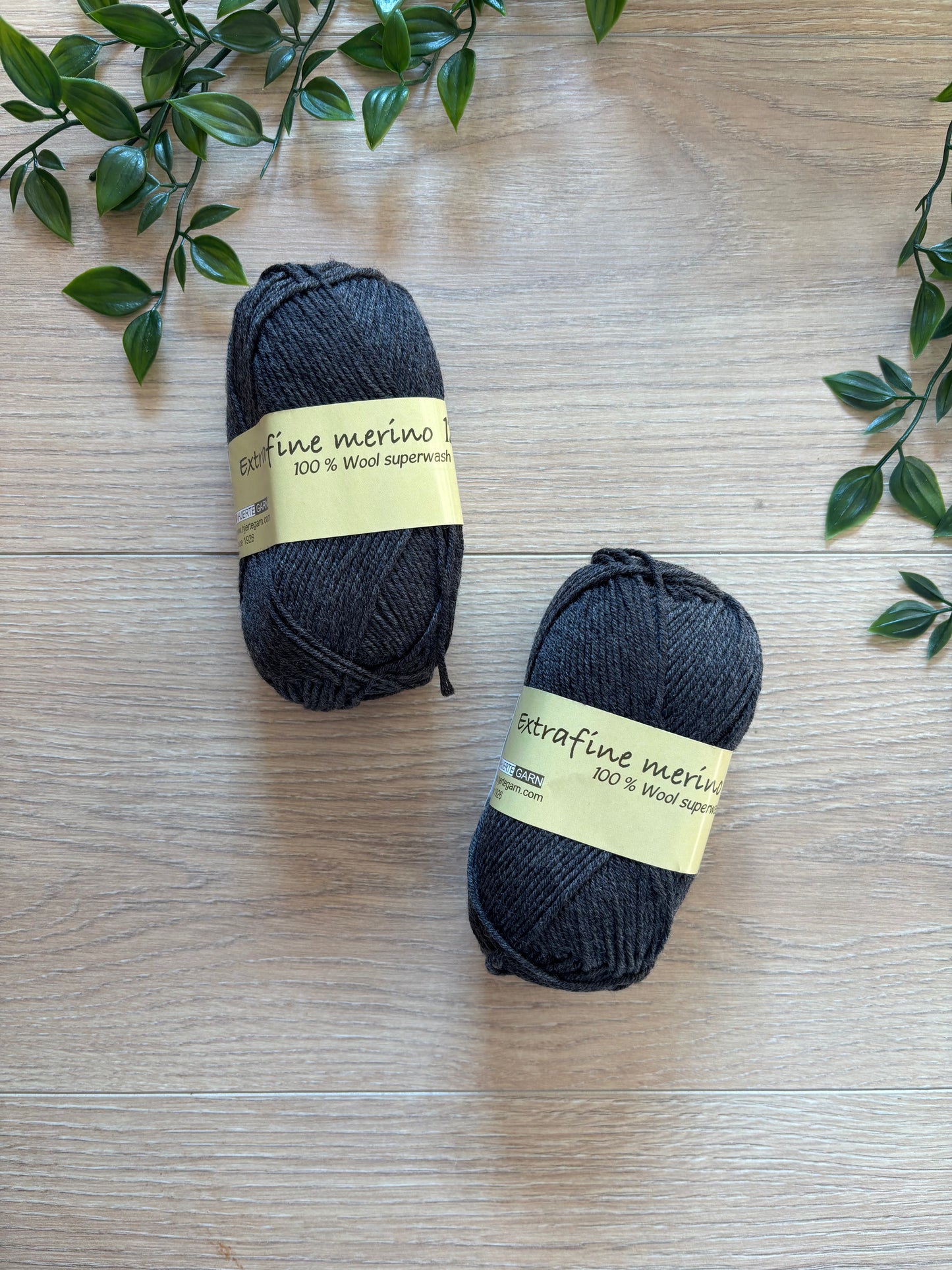 Extrafine merino uld 120, koksgrå 🩶