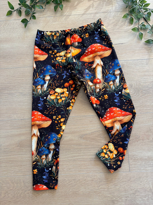 Leggings m/ svampe, str 98 🍄