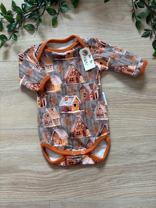 Body m/ småkage hus, str 50 🎄