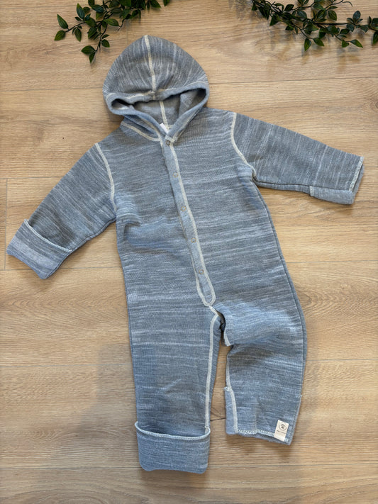 Merino uld dragt grå, str 1-2 år ❄️