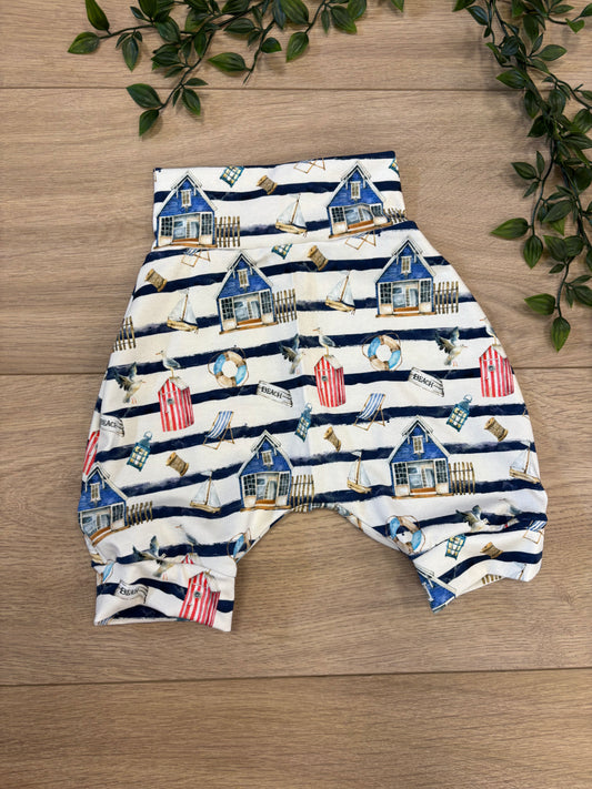 Shorts m/ sejl tema, str 98/104 ⚓️