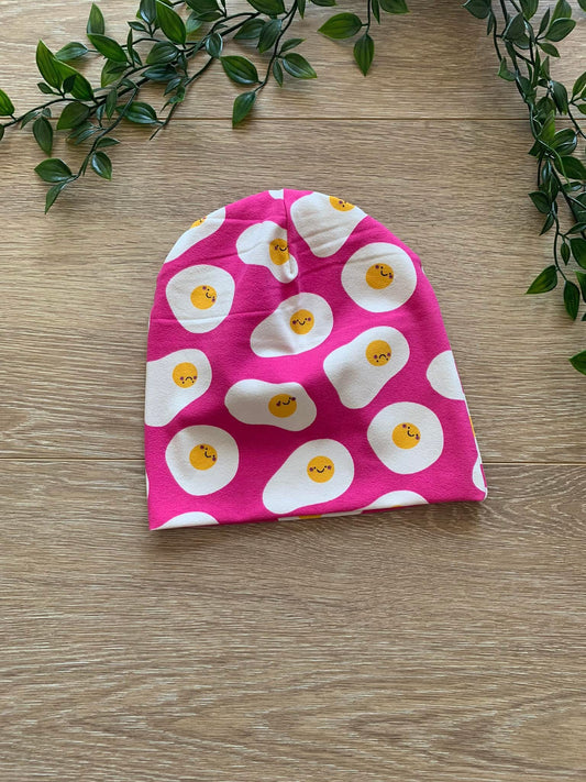 Top hue m/ spejlæg, str 80/86 🥚