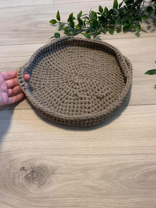 Tærtefads holder m/ håndtag, 24-25 cm ✂️