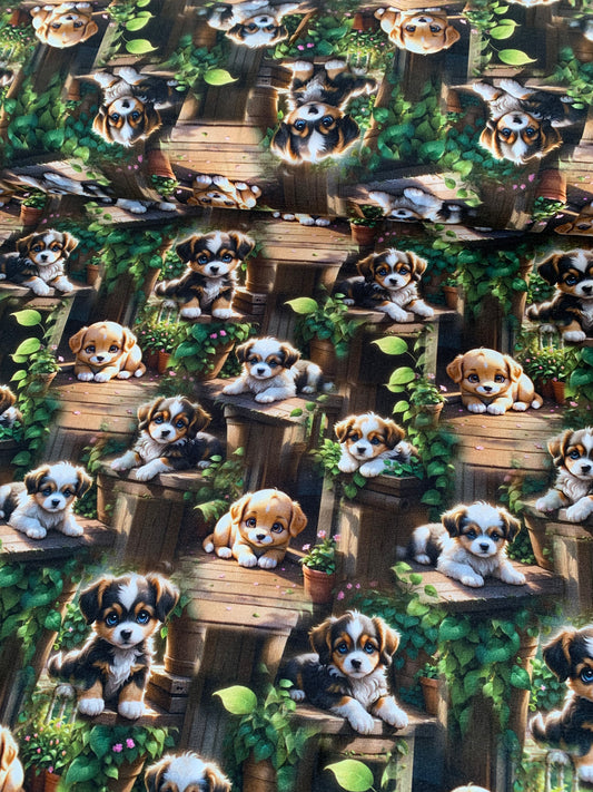 Søde hvalpe, bomulds jersey 🐶